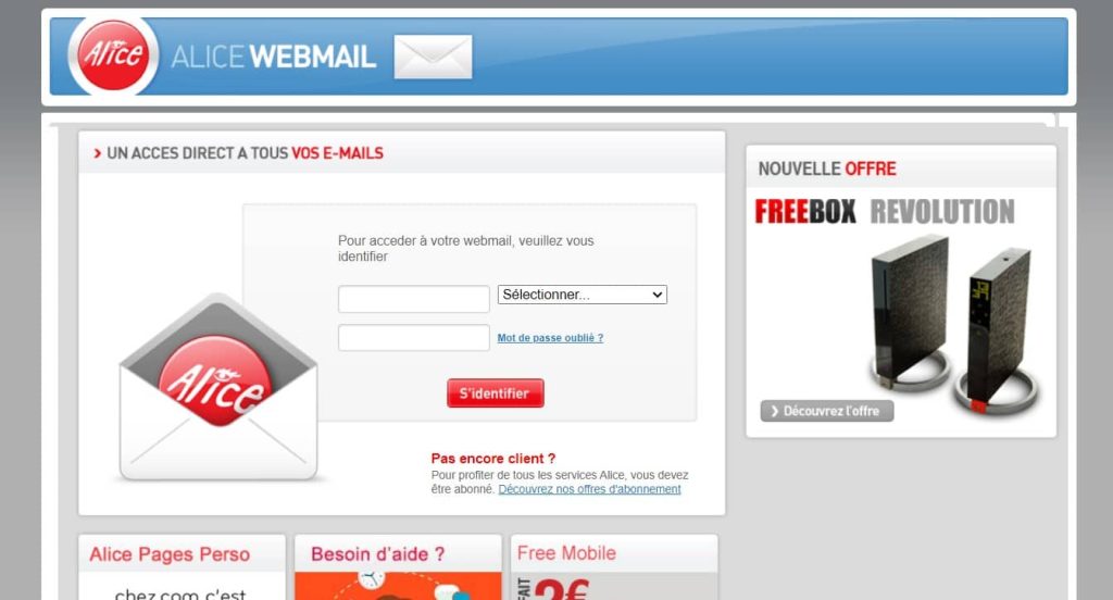 alice-adsl-webmail-zimbra-acces